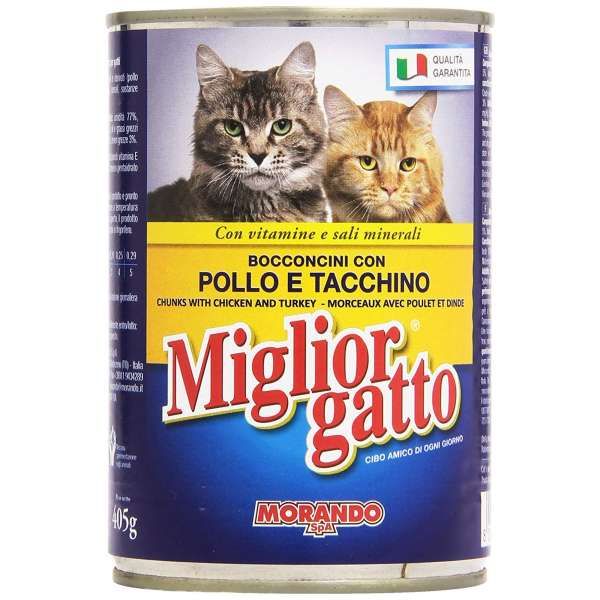 Migliorgatto Bocconcini 405gr - Pollo e Tacchino
