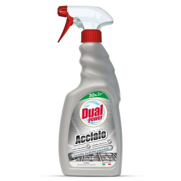 Dual Power Detergente Acciaio - 500ml