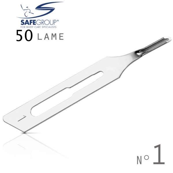 SAFE Safe Lame Sgorbie Sterili 50pz - n.1 - MegaPrezzo