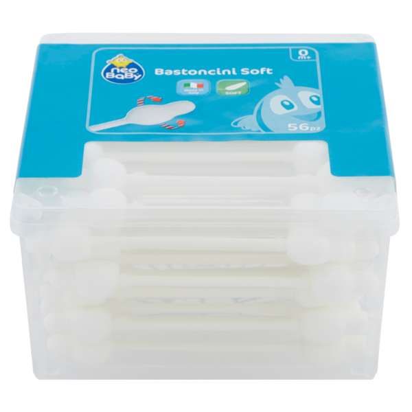 Neo Baby Bastoncini Cotton Fioc per Bambini - 56pz