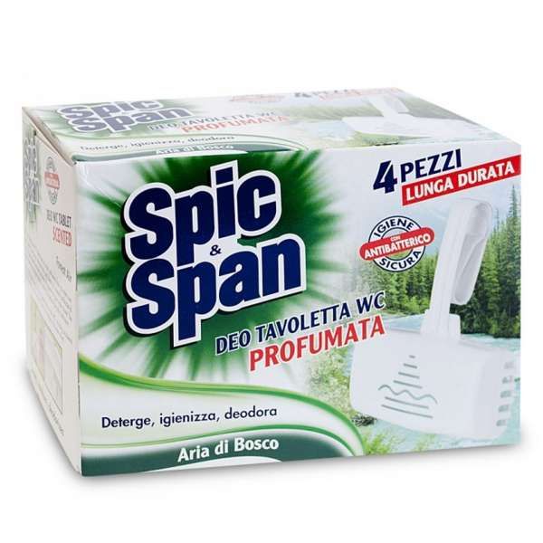 Spic e Span WC Tavolette 4pz - Aria di Bosco