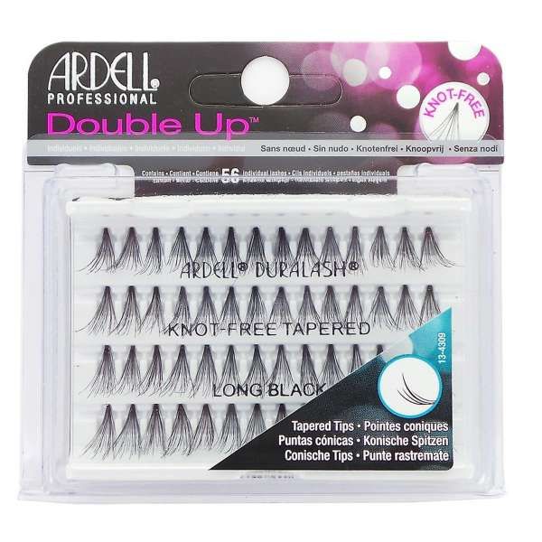 ARDELL PROFESSIONAL Ardell Ciglia Finte Double Up Individuals Knot Free Tapered - Long Black - MegaPrezzo