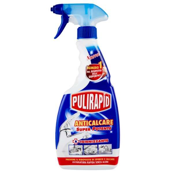 Pulirapid Igienizzante Anticalcare Spray 500ml - Classico