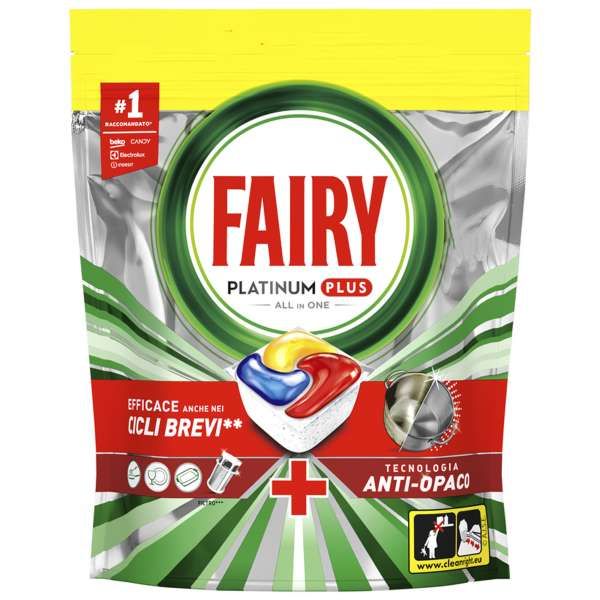 Fairy Platinum Plus Caps Lavastoviglie 71pz - Lemon
