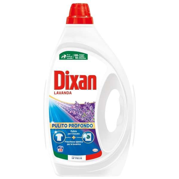 Dixan Pulito Profondo Detersivo Liquido 19 Lavaggi - Lavanda