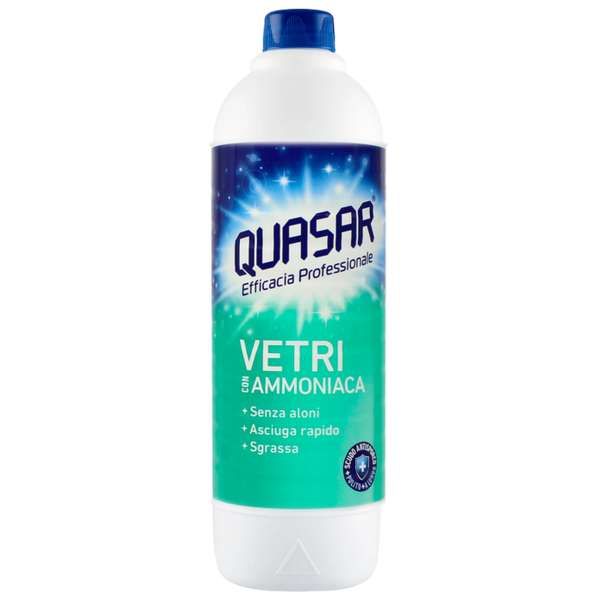 Quasar Vetri con Ammoniaca - Ricarica 580ml