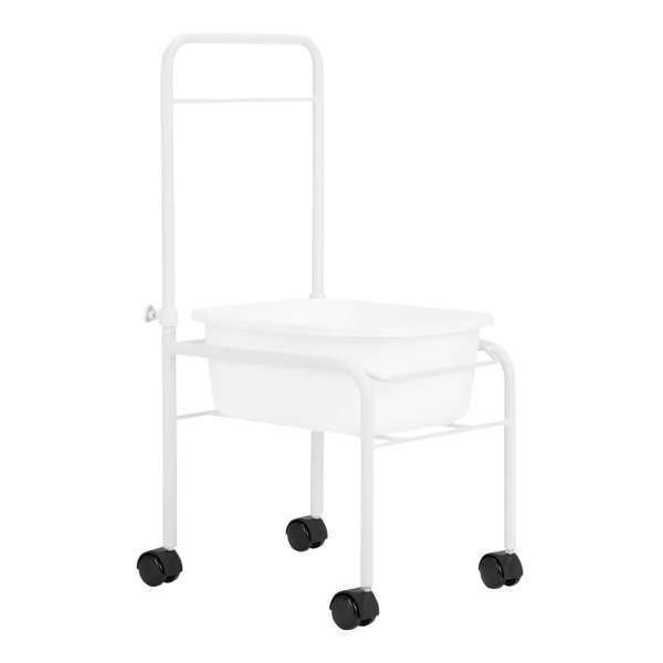 Carrello con Vaschetta V3 Pedicure - Bianco