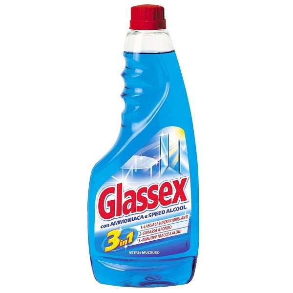 Glassex Detergente Vetri Ricarica 500ml - Ammoniaca