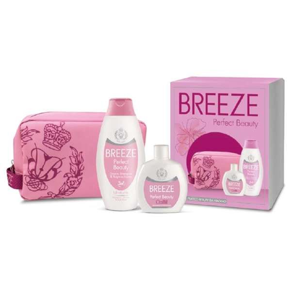 Breeze Cofanetto Perfect Beauty con Shower Gel Deodorante e Pochette