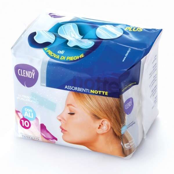 Clendy Assorbenti Notte con Ali - 10pz