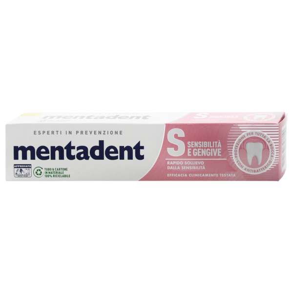 Mentadent Dentifricio Sensibilità e Gengive - 75ml