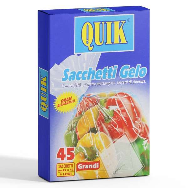 Quik Sacchetti Gelo Gran Risparmio 45pz - Grandi