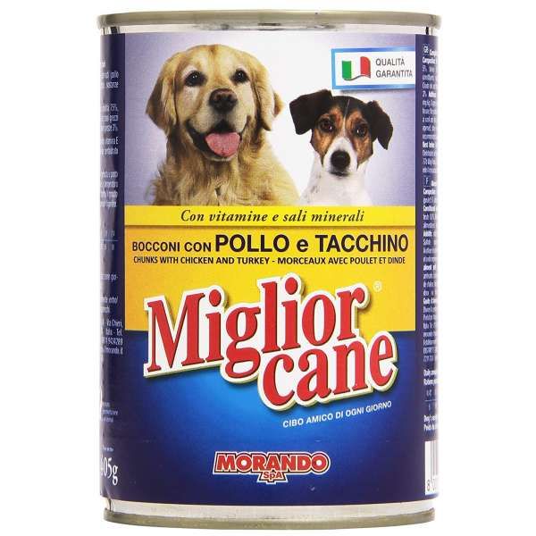 Migliorcane Bocconcini 405gr - Pollo e Tacchino