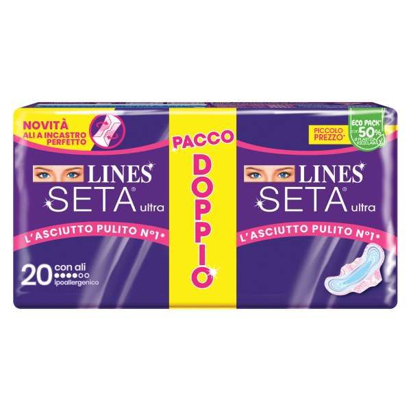 Lines Seta Ultra Assorbenti Ali - 20pz