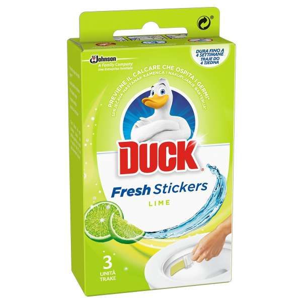 Duck Wc Fresh Stickers 3pz - Lime