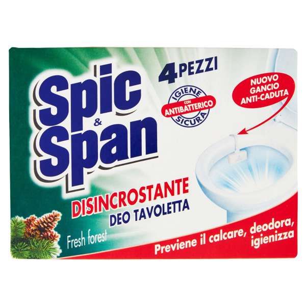 Spic e Span WC Tavolette 4pz - Disincrostante