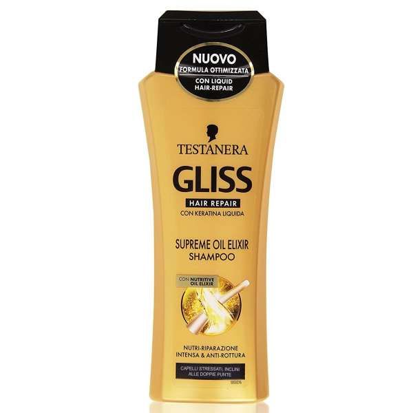 Testanera Shampoo Gliss Capelli Stressati e Doppie Punte - 250ml