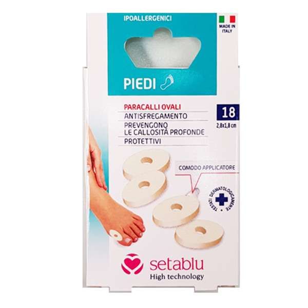 Setablu Cerotti Protettivi Paracalli 18pz - Ovali