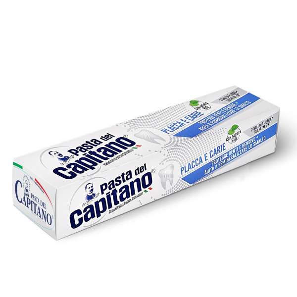 Pasta del Capitano Dentifricio Menta Bio Protezione Placca e Carie - 100ml