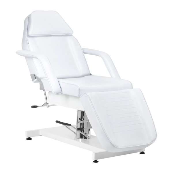 Sillon Poltrona Lettino V2-210 con Pompa Idraulica - Bianco