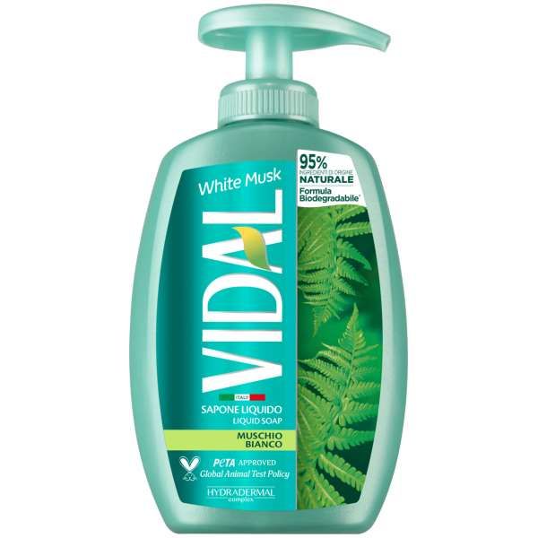 VIDAL Vidal Sapone Liquido Muschio Bianco - 300ml - MegaPrezzo