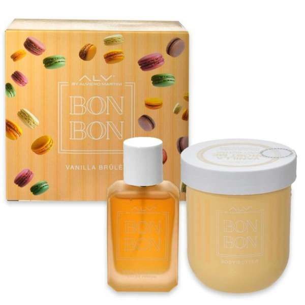 Alviero Martini Bon Bon Vanilla Brulee Cofanetto con EDP e Burro Corpo