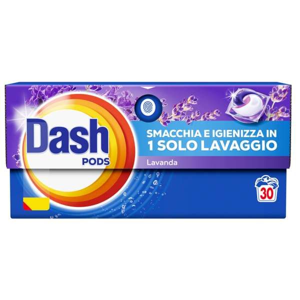 Dash Pods Detersivo Lavatrice 30pz - Lavanda