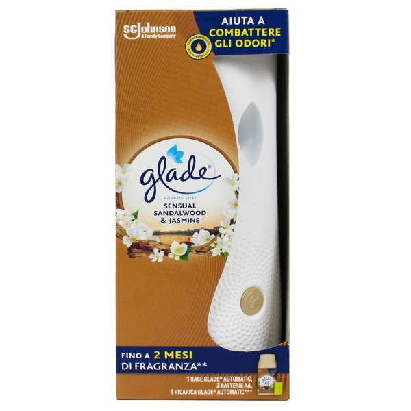 GLADE Glade Automatic Spray Diffusore e Ricarica - Sandalwood e Jasmine - MegaPrezzo