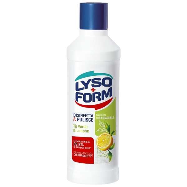 Lysoform Detergente Pavimenti 1100ml - Te Verde e Limone