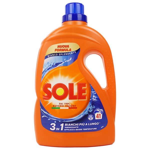 Sole Detersivo Liquido Bianco Splendente - 1845ml
