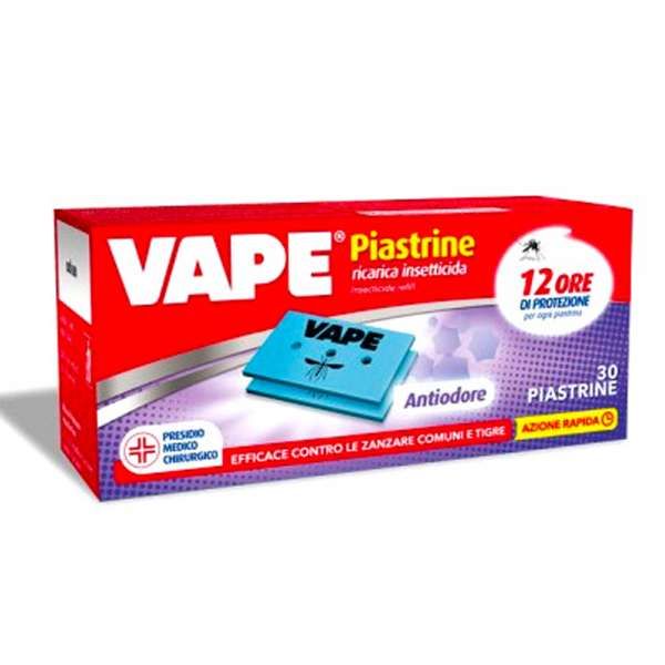 VAPE Vape Piastrine Anti Zanzare 30pz - Antiodore - MegaPrezzo