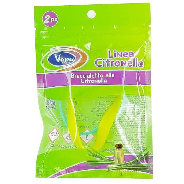 Vapa Braccialetti in Silicone alla Citronella - 2pz