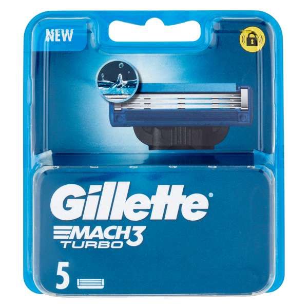 Gillette Mach 3 Turbo Lame Ricambio - 5pz