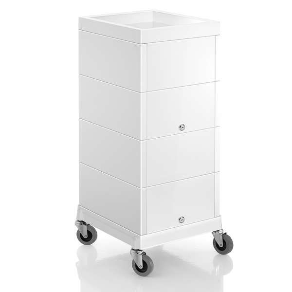 Carrello Professionale per Parrucchiere - Secret White