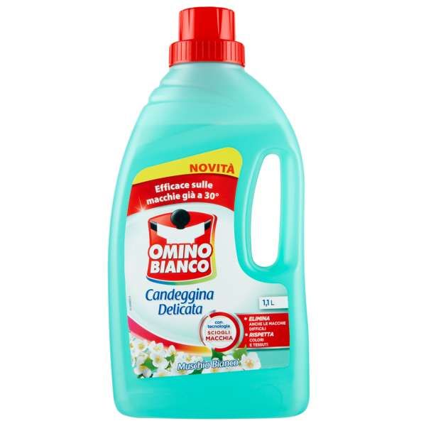 Omino Bianco Candeggina Delicata 1100ml - Muschio Bianco