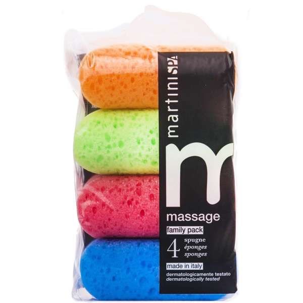 Martini Spugna da Bagno Quadrate Color - 4pz
