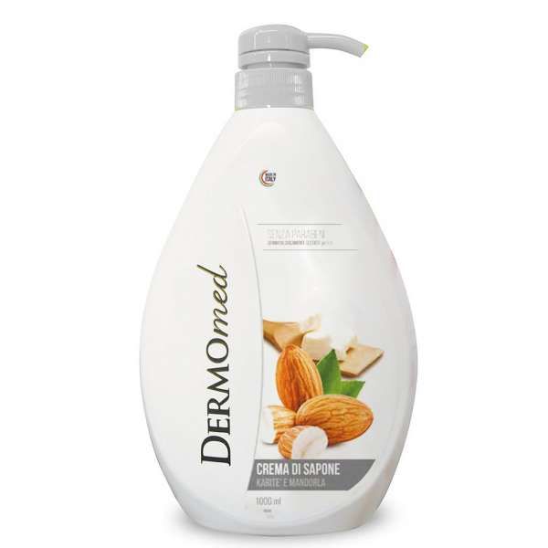Dermomed Crema di Sapone Karitè e Mandorla - 1000ml