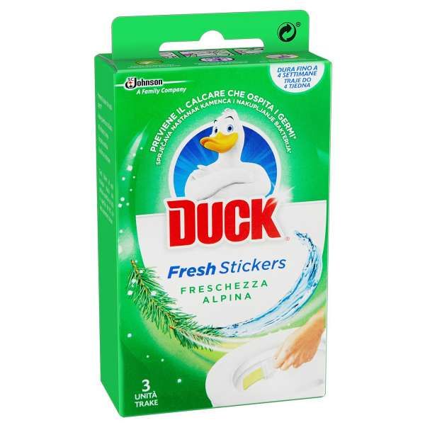 Duck Wc Fresh Stickers 3pz - Freschezza Alpina