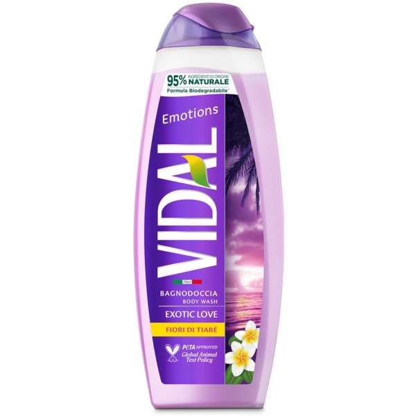 Vidal Bagnodoccia Exotic Love con Tiarè - 500ml