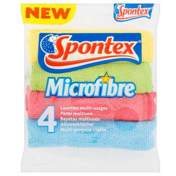 Spontex Panno Microfibra Multiuso - 4pz
