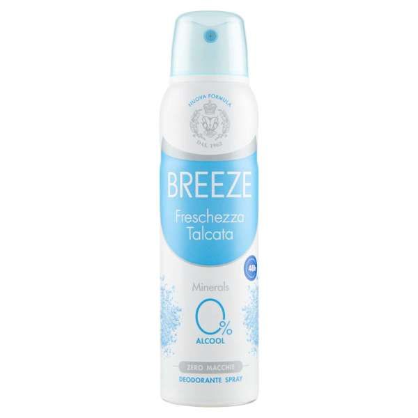 BREEZE Breeze Deodorante Spray 150ml - Freschezza Talcata - MegaPrezzo