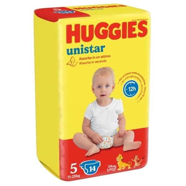 Huggies Unistar Junior Pannolini 11/25 kg - 5