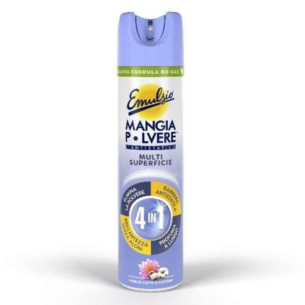 EMULSIO Emulsio Mangiapolvere Antistatico 300ml - Fiori di Loto - MegaPrezzo