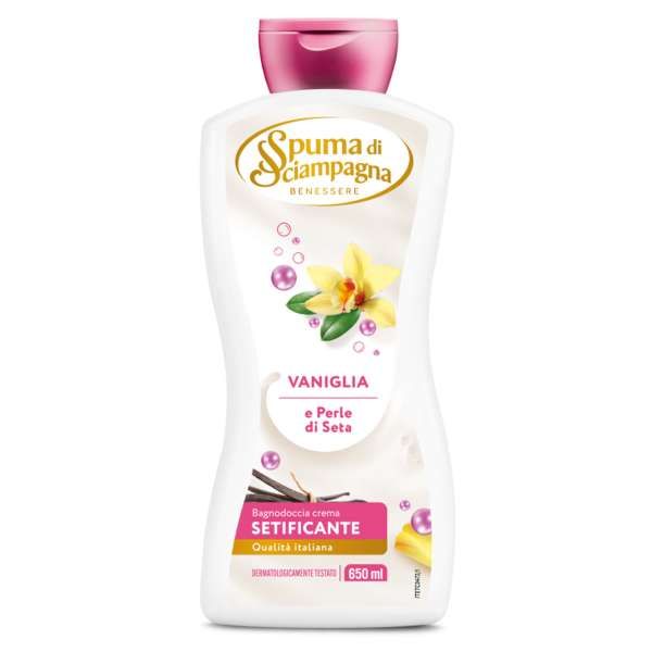 Spuma di Sciampagna Bagnodoccia Crema 650ml - Vaniglia e Seta