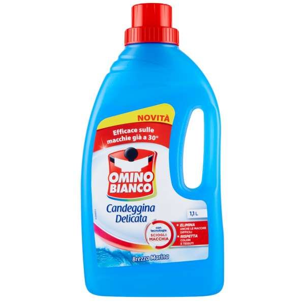 Omino Bianco Candeggina Delicata 1100ml - Brezza Marina