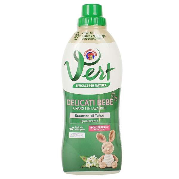 CHANTECLAIR Chanteclair Vert Detersivo Capi Delicati 750ml - Essenza di Talco - MegaPrezzo