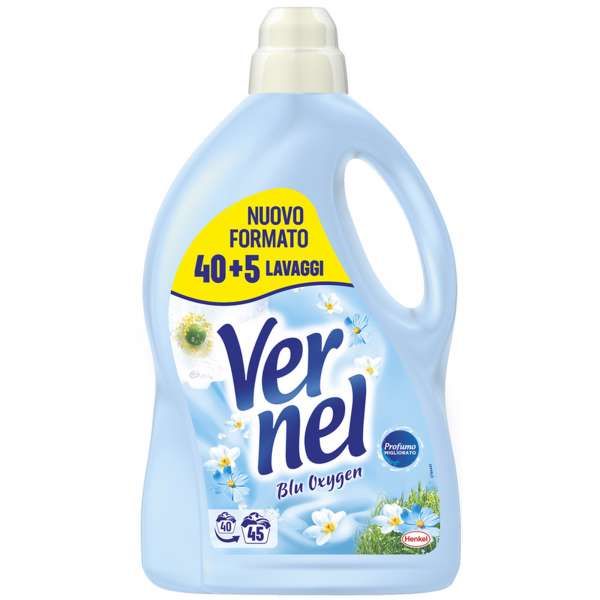 Vernel Ammorbidente 45 Lavaggi - Blu Oxygen