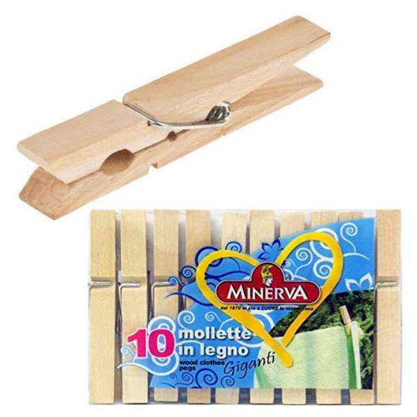 Minerva Mollette in Legno 10pz - Giganti