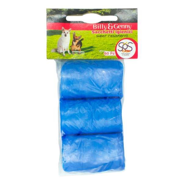 Billy e Genny Sacchetti Igienici per Animali - 60pz