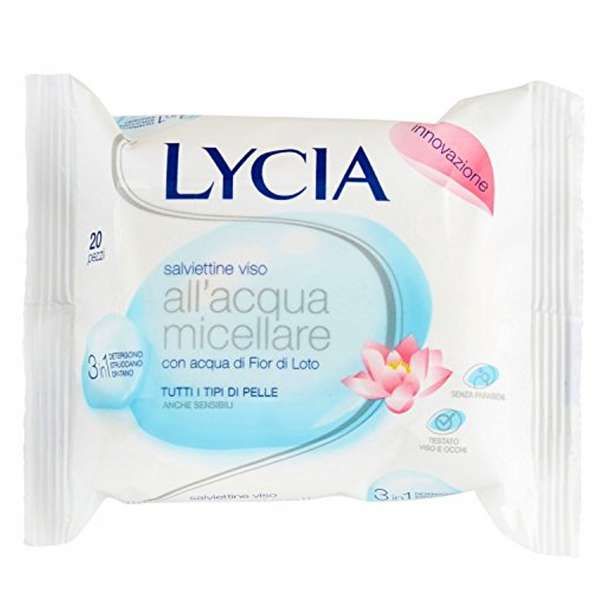 Lycia Salviettine Viso Acqua Micellare - 20pz